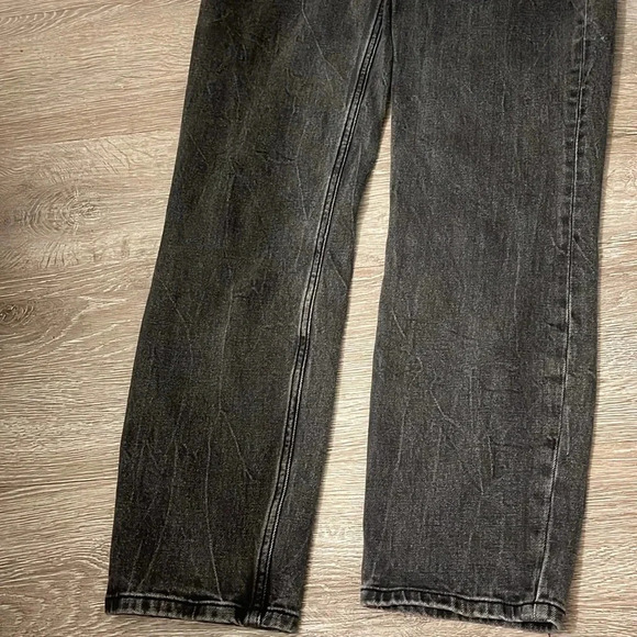 Abercrombie and fitch the Mom high rise black denim jeans size 25 or 0 long - Picture 8 of 10